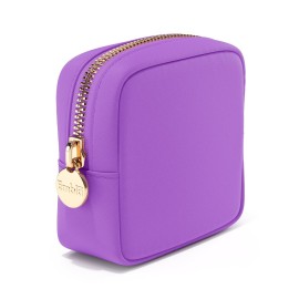 Embla Makeup Bag Travel Cosmetics Pouch and Toiletry Bag, Nylon Zipper Pouch Purse, Cute Make Up Organizer Storage Tote for Women Girls, Waterproof Travel Skincare Case, Small Makeup Bags,Grape