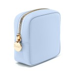 Embla Makeup Bag Travel Cosmetics Pouch and Toiletry Bag, Nylon Zipper Pouch Purse, Cute Make Up Organizer Storage Tote for Women Girls, Waterproof Travel Skincare Case, Small Makeup Bags, Sky Blue