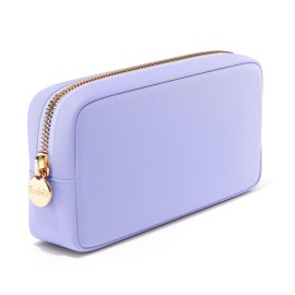 Embla Makeup Bag Travel Cosmetics Pouch and Toiletry Bag, Nylon Zipper Pouch Purse, Cute Make Up Organizer Storage Tote for Women Girls, Waterproof Travel Skincare Case, Small Makeup Bags, Lilac