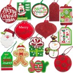 Christmas Gift Name Tags 60 Count with Untied String -15 Assorted Foil, Printed Designs to and from Labels for Xmas Present Wrapping