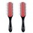 Koeuoi 2 Pcs 9 Row Classic Styling Curly Hair Brush for Detangling, Separating, Shaping. For Women and Men Wet or Dry Hair.