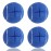 Mloowa Precut Tennis Balls for Walkers 4 Pcs Balls with Precut Opening for Easy Installation,Walker Accessories for Seniors Fit Most Walkers,for Furniture Legs and Floor Protection (Blue)
