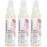 The Honest Company Conditioning Hair Detangler 3-Pack Leave-in Conditioner and Fortifying Spray Tear Free Cruelty-Free Hypoallergenic Almond Nourishing 4 fl oz each pack of 3