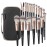 Makeup Brushes with Case, MAANGE 18 Pcs Professional Makeup Brush Set Premium Synthetic Face Kabuki Brush Kit Foundation Blush Powder Eyeshadow Brushes Set Christmas Gift (BlackSliver)