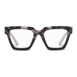 Peepers by PeeperSpecs Oprah\'s Favorite Women\'s Take a Bow Square Blue Light Blocking Reading Glasses - Black Marble/Black +1.50