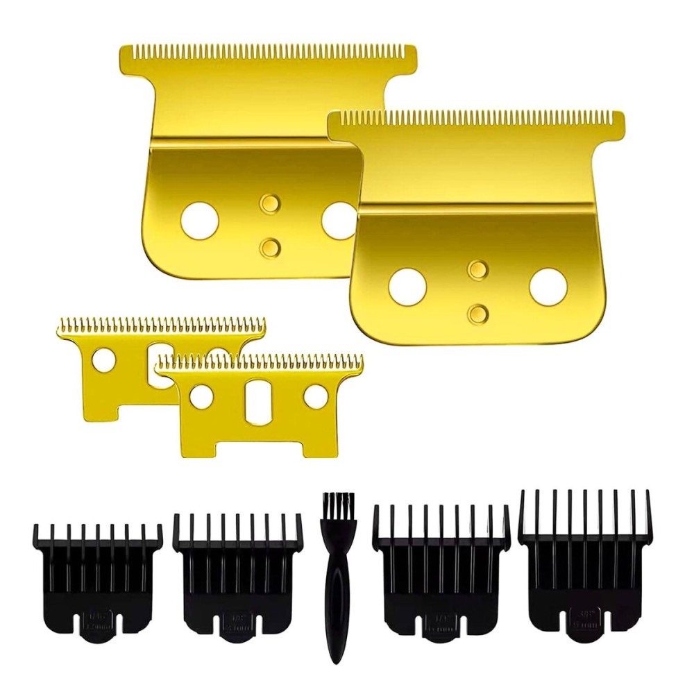 2 Pcs Replacement Blades Compatible with Andis 04710 and Andis 04521 hair Trimmer Compatible with Andis T Outliner & GTX Trimmer(Gold)