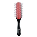 Koeuoi Classic Styling Curly Hair Brush. 9 Row Black Brush for Detangling, Separating, Shaping. For Women and Men Wet or Dry Hair.