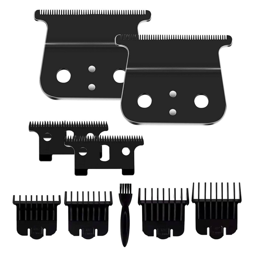 2 Pcs Replacement Blades Compatible with Andis 04710 and Andis 04521 hair Trimmer Compatible with Andis T Outliner & GTX Trimmer(Black)