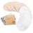 Organic Nursing Pads - 8 Washable Breast Pads for Breastfeeding, Wash Bag, Viscose Derived from Bamboo Reusable Nipple Covers for Breastfeeding Essentials, Soft & Absorbent(Bare Beige, M 3.9)
