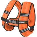 APEXUP 10lbs Weighted Vest Men Women, Weight Vest for Women Workout Equipment for Strength Training Running (Orange)