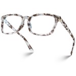 VISOONE Blue Light Blocking Glasses Square with Anti Computer Glare for Gaming Women and Men MONTANA