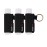 HEYSKAY 3PCS Lip Balm Holder Sleeves Keychain Lipstick Sleeves Lip Gloss Holder Keychain Chapstick Elastic Sleeves(Blackx3)