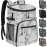 Cooler Backpack Insulated Leakproof Waterproof Backpack Cooler Bag 30 Cans, Large Capacity Lightweight Travel Camping Beach Drink Beverage Beer Bag Cooler Ice Chest for Men and Women, Marble