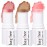 KIMUSE Multi Stick Trio Face Makeup, Cream Blush Stick for Cheeks & Lips, Contour Stick & Highlighter Makeup Sticks for All Skin