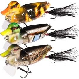 TRUSCEND Fishing Lures for Bass, Multi Jointed Plugs Swimbait, Lifelike Duck Swimmer for Trout Perch Pike Crappie Walleye Fishing Freshwater