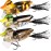 TRUSCEND Fishing Lures for Bass, Multi Jointed Plugs Swimbait, Lifelike Duck Swimmer for Trout Perch Pike Crappie Walleye Fishing Freshwater