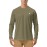 Roadbox Mens UPF 50+ UV Sun Protection Shirts Outdoor Long Sleeve SPF Diving Rash Guard for Fishing Hiking Swimming Khaki