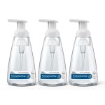 Clean Revolution Ready to Use Foaming Hand Soap| Three Pack | Jumbo 15oz Bottles | Gentle, Moisturizing & Eco-Friendly | Real Essential Oils | Fragrance Free | 45 Total Fl Oz, Clear