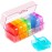 Zoksi Weekly Pill Organizer 2 Times a Day, Pink 7 Day Am Pm Pill Box, Daily Am Pm Pill Organizer 7 Day, Portable Vitamin Pill Case, Weekly Pill Box for Fish Oils, Vitamin, Supplement