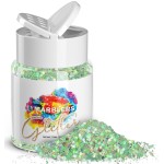 MARBLERS Holographic Glitter [Mixed Green] 1.5oz (42g) | Chunky | Non-Toxic, Vegan, Cruelty-Free | Face, Body, Eyeshadow, Hair, Festival, Party Makeup | Nail Art, Polish | Resin, Tumbler, Slime, Craft