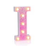 Foaky Pink Light up LettersPink Party Decorations,Girls Room Decor,Glitter Light Up Letters,Alphabet Letter Sign for Night Light Birthday Party Girls Gifts, Home Bar DecorationI