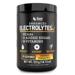 Zeal Electrolyte Powder - 90 Servings | Keto Electrolytes Powder | Zero Sugar, BCAAs, B-Vitamins | Potassium, Zinc, Magnesium | Hydration Powder Recovery Drink | Orange Pineapple