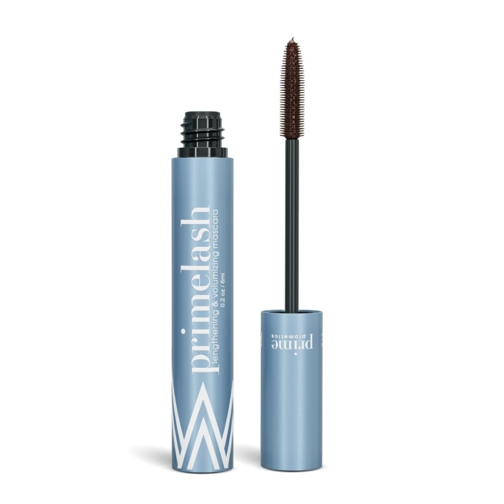 Prime Prometics PrimeLash Mascara for Older Women - Volumizing, Incredible Length in 2 Coats - Long-Stay, Zero Clumps, Hypoallergenic (Brown)