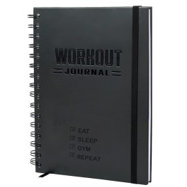 Nextnoid Hardcover Fitness Journal Workout Planner for Men & Women - A5(5.7 x 8.3) Sturdy Workout Log Book to Track Gym & Home Workouts
