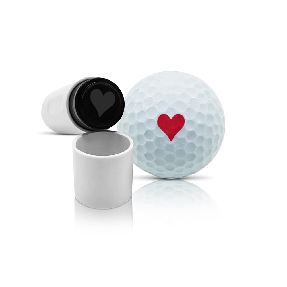 SWVL Sports Love Heart Golf Ball Stamp Marker Multiple Designs Faces, Emojis Icons & More