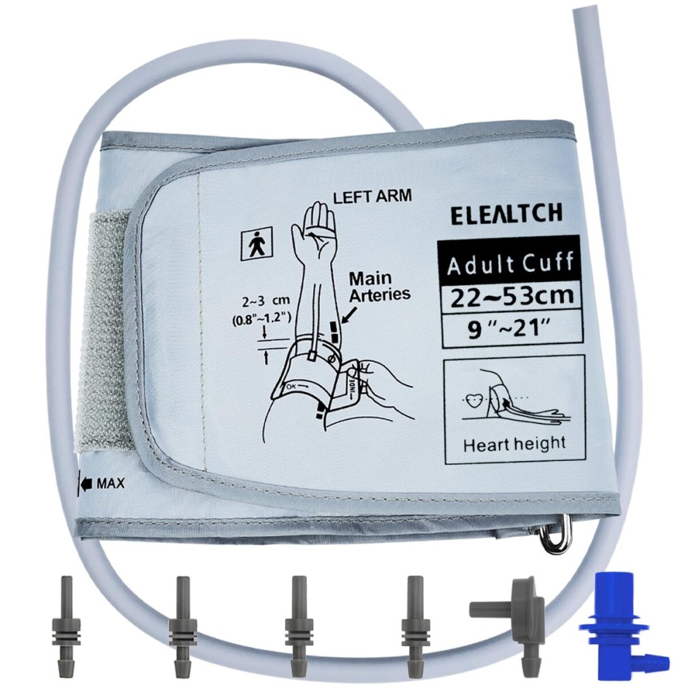 Extra Large Cuff Compatible with Most BP Monitors 9-21 Inches (22-53CM) XL Blood Pressure Cuff Adult ARM BP Replacement Cuff for Big ARM (X-Large)
