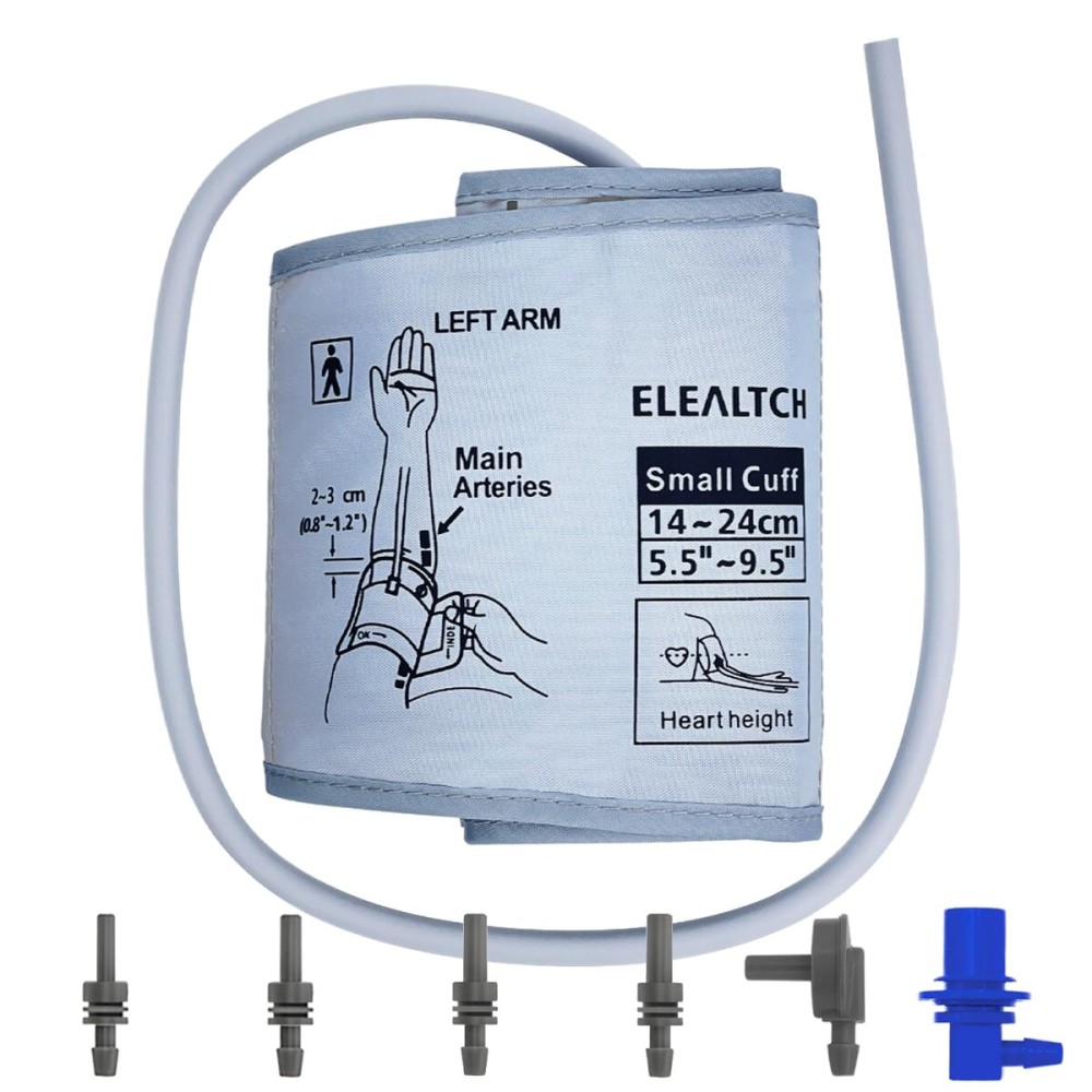 Child Small Cuff Compatible with Most BP Monitors 5.5-9.5 Inches (14-24CM) Blood Pressure Cuff ARM BP Replacement Cuff for Pediatric and Women S(Small)