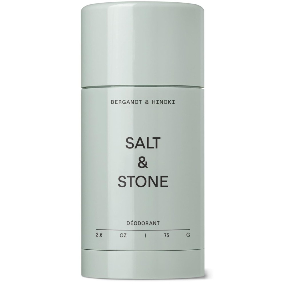 SALT & STONE Aluminum Free Deodorant | Extra Strength 48 Hour Protection for Women & Men | Made with Seaweed Extracts, Niacinamide & Prebiotics (Bergamot & Hinoki)