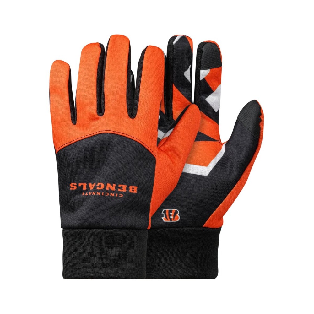 FOCO Cincinnati Bengals NFL Palm Logo Texting Gloves