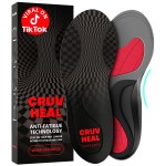 (New) Work Orthotic Insoles - Anti Fatigue Medium Arch Support Shoe Insert Men Women - Plantar Fasciitis Flat Feet - Relieve Foot Pain - Work Boot Insoles Standing All Day (XL, Gray)