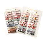 Hair Clips for Women and Girls,Assorted 40 pcs Flower Print and Netural Color Handmade Barrettes,Fully Lined Alligator Hair Accessories for All Age Gilrs Teens Kids by Fancy Clouds