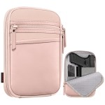 FINPAC Concealed Carry Gun Pouch, Soft Pistol Case Fanny Pack Waist Belt Firearm Bag with Holster for Handgun, Air Gun, Men, Women (Rose Gold)