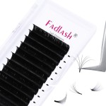 Eyelash Extension Easy Fan Volume Lashes 0.03-0.10mm C D CC DD L Curl 8-30mm Length Volume Lash Extensions Self Fanning Eyelash Extensions (0.07-CC, 14mm)