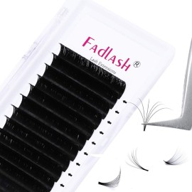 Eyelash Extension Easy Fan Volume Lashes 0.03-0.10mm C D CC DD L Curl 8-30mm Length Volume Lash Extensions Self Fanning Eyelash Extensions (0.07-CC, 14mm)