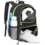 YOREPEK Soccer Backpack, Lightweight Soccer Bag, Water resistant Sport Equipment Bags Fit Basketball to Match Training