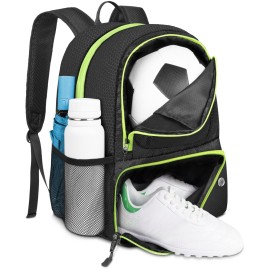 YOREPEK Soccer Backpack, Lightweight Soccer Bag, Water resistant Sport Equipment Bags Fit Basketball to Match Training