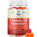 Natures Craft Vitamin D3 Gummies for Daily Wellness - Delicious Vitamin D Gummies for Adults with D3 2000IU per Serving Bone Muscle & Immune Support - Non-GMO Gelatin & Gluten Free (60 Day Supply)