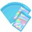 EONJOE 100-pack mylar bags with clear window holographic resealable sealable packaging zip bag for small bussiness jewelry candy sample food packing supplies 33 inchBlue