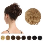 BARSDAR 100% Human Hair Messy Bun - Real Human Hair Bun Extensions for Women - Honeyed Blonde