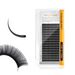 NAGARAKU Eyelash Extensions Individual Lashes 0.05mm C curl 11mm Classic Super Matte Black Soft Natural Faux Mink 16 rows Stable curl