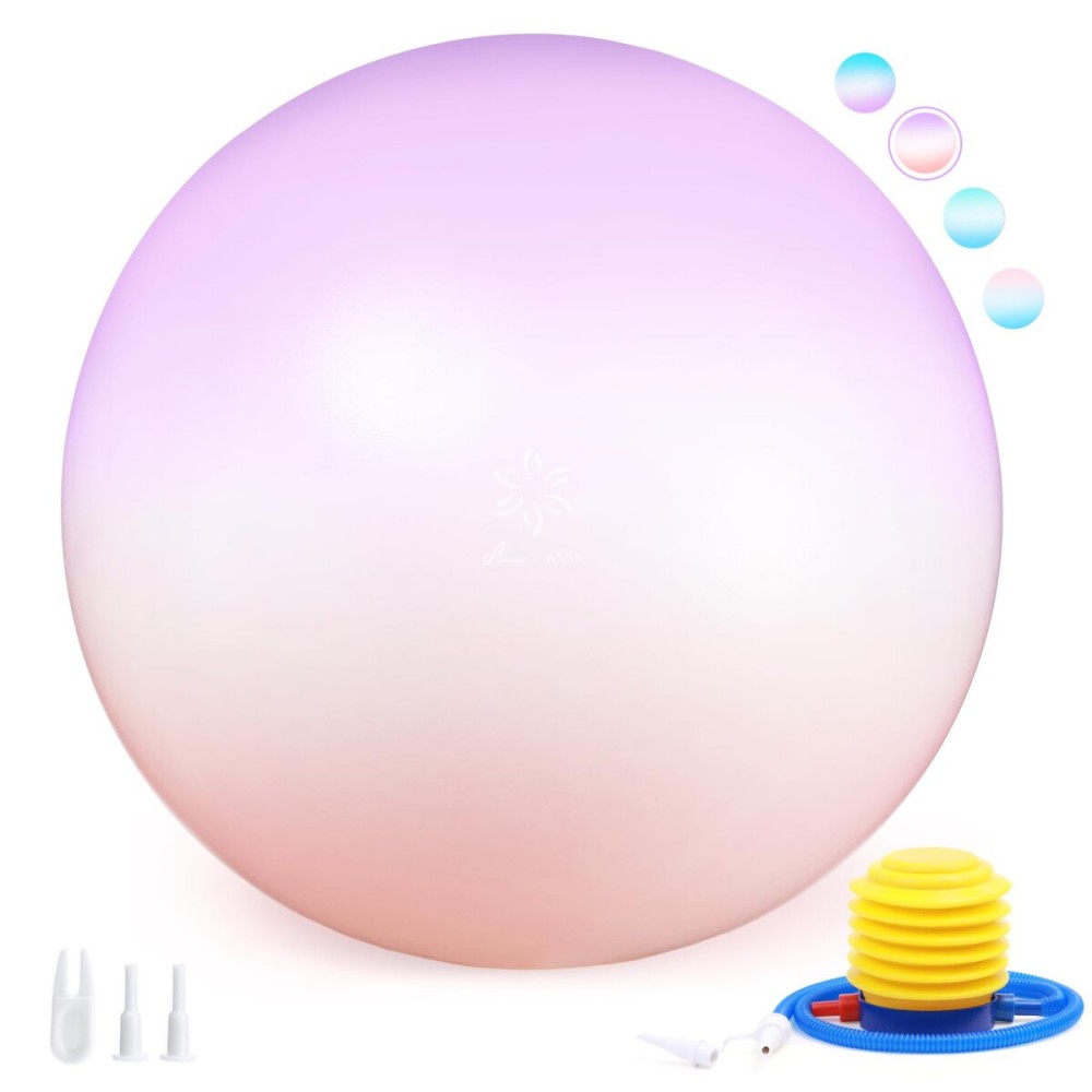 Sportneer Extra Thick Exercise Ball - 25.6\'\'Yoga Ball with Quick Pump - Anti-Burst and Slip Resistant Fitness Ball Chair for Pregnancy and Physical Therapy