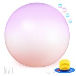 Sportneer Extra Thick Exercise Ball - 25.6\'\'Yoga Ball with Quick Pump - Anti-Burst and Slip Resistant Fitness Ball Chair for Pregnancy and Physical Therapy