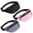 Fanny Packs for Men and Women, Waterproof Sports Waist Pack Bag for Travel Hiking Running Hands-free Wallets, Easy Carry Any Phone C-3pack-Black/Pink/Grey