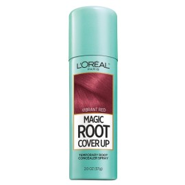 L\'Oreal Paris Magic Root Cover Up Temporary Concealer Spray for Gray Hair, Bright Red, 2 Oz
