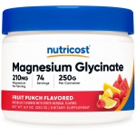 Nutricost Magnesium Glycinate Powder (Fruit Punch, 250 Grams)