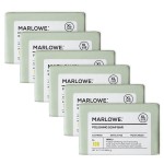 MARLOWE. No. 108 Lightly Exfoliating Soap Bar, 7oz (6 Bars) Polishing, Moisturizing & Cleansing Bar Soap for Men, Made with Natural Ingredients